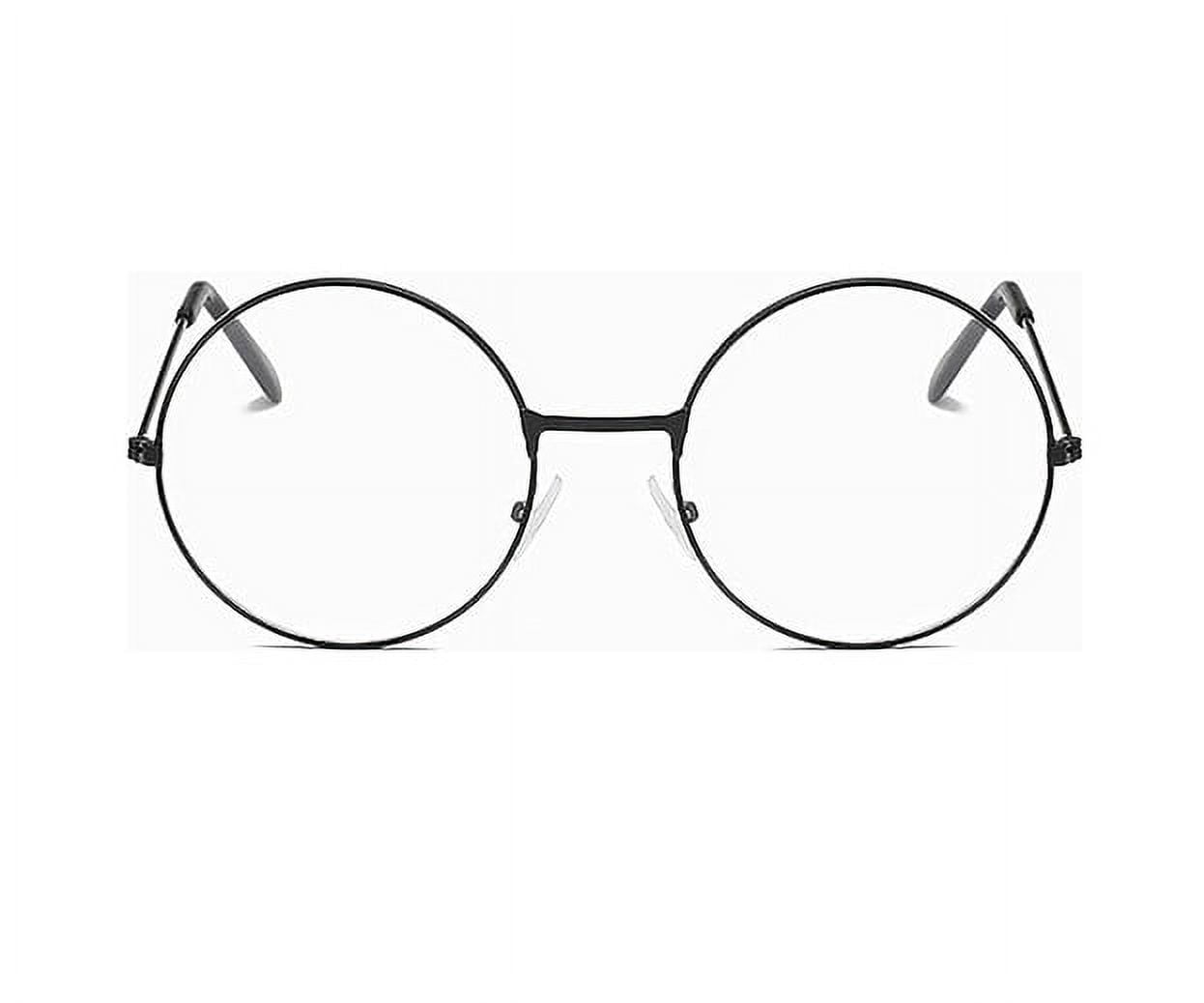 Retro Circle Eyeglasses Classic Round Glasses Clear Lens Metal Frame Accessories Non Prescription Men Women Walmart