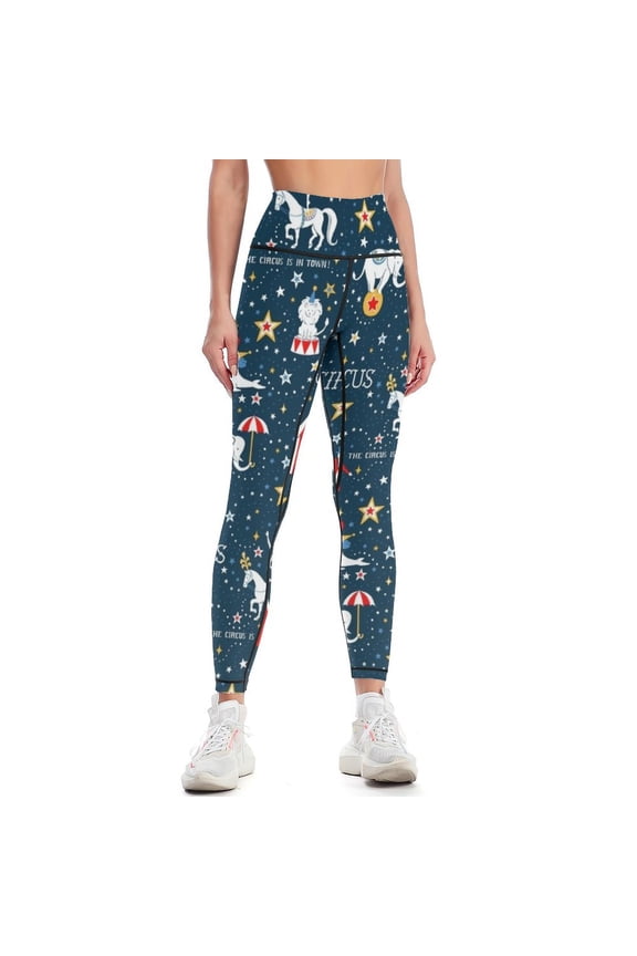 Retro Circus Leggings Female legging pants for girls Womens Leggings