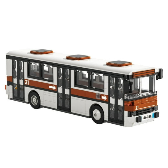 Retro City Bus Building Kit 552PCS,Creative STEM Gift for Teens 14+ (Birthday/Christmas/Halloween)