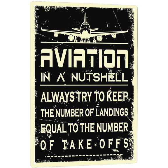 Retro Classic Car Wall Art Tin Sign for Man Cave or Garage, 8 x 12 Inch