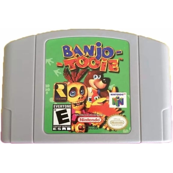 Retro Classic Cartoon 3D Open World Platform Exploration Video Game Cartridge, Vintage NTSC US Region Brand New Card
