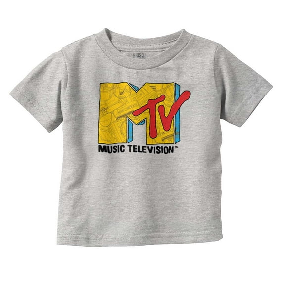 Retro Classic MTV Collage Logo Toddler Boy Girl T Shirt Infant Toddler Brisco Brands 12M