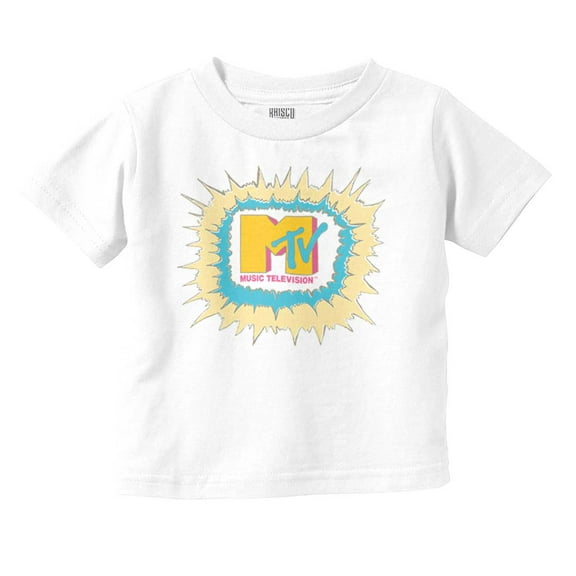 Retro Classic MTV Logo Explosion Toddler Boy Girl T Shirt Infant Toddler Brisco Brands 24M