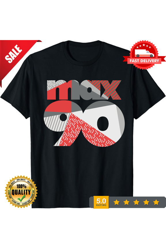 Retro Classic Shirt Black to Match Air Max 90 GORE-TEX Infrared FD5810-101, LIMITED EDITION-TH64062