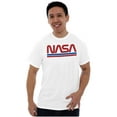 thumbnail image 1 of Retro Classic Space NASA Worm Logo Men's Graphic T Shirt Tees Brisco Brands S, 1 of 4