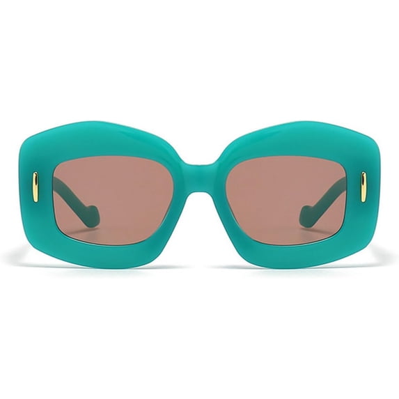 Retro Classic Square Sunglasses Women Men Black Grey Rivets Gradient Sun Glasses Shades UV400