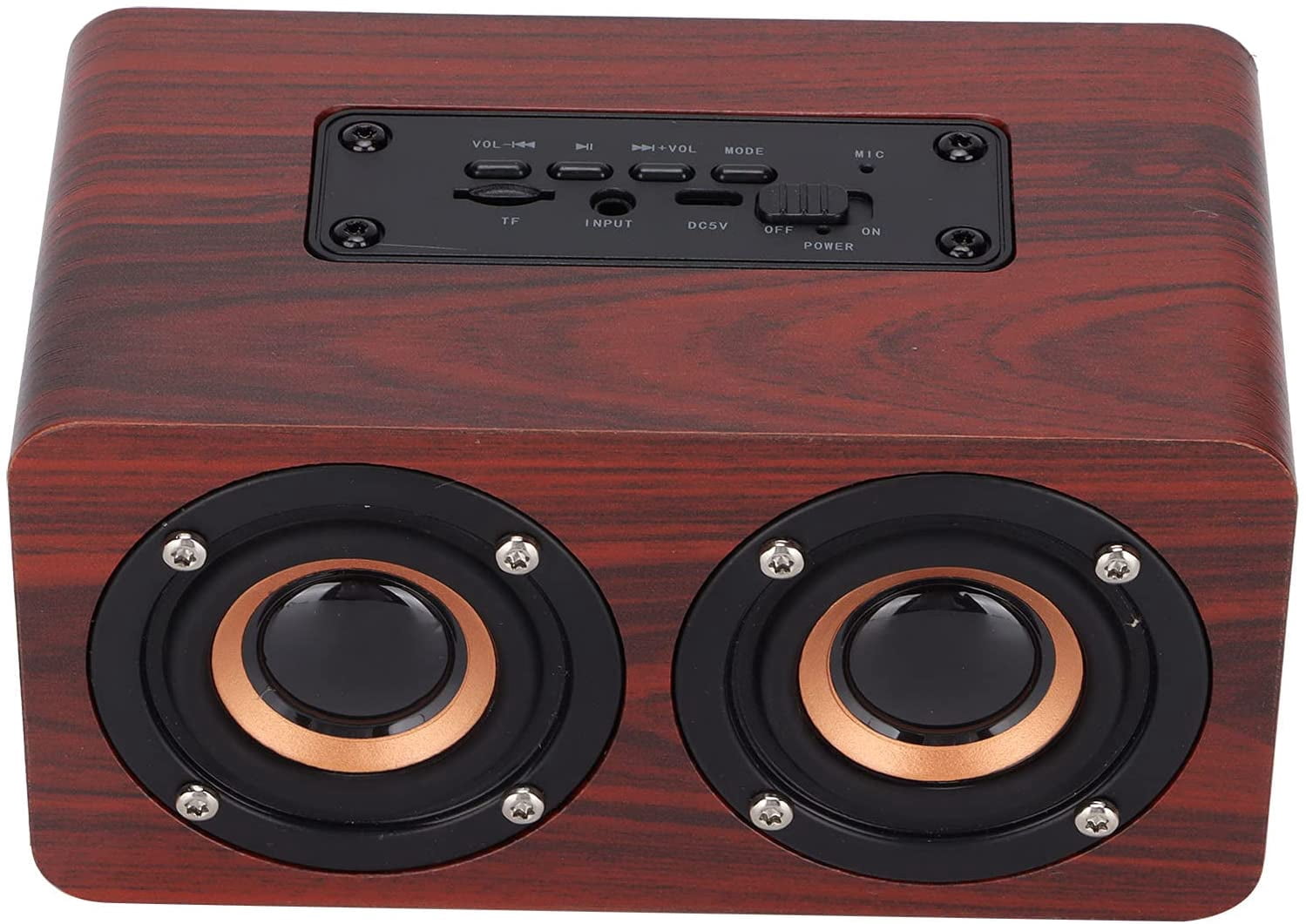 Retro Classic Wood Bluetooth Speaker for Home Office Kitchen