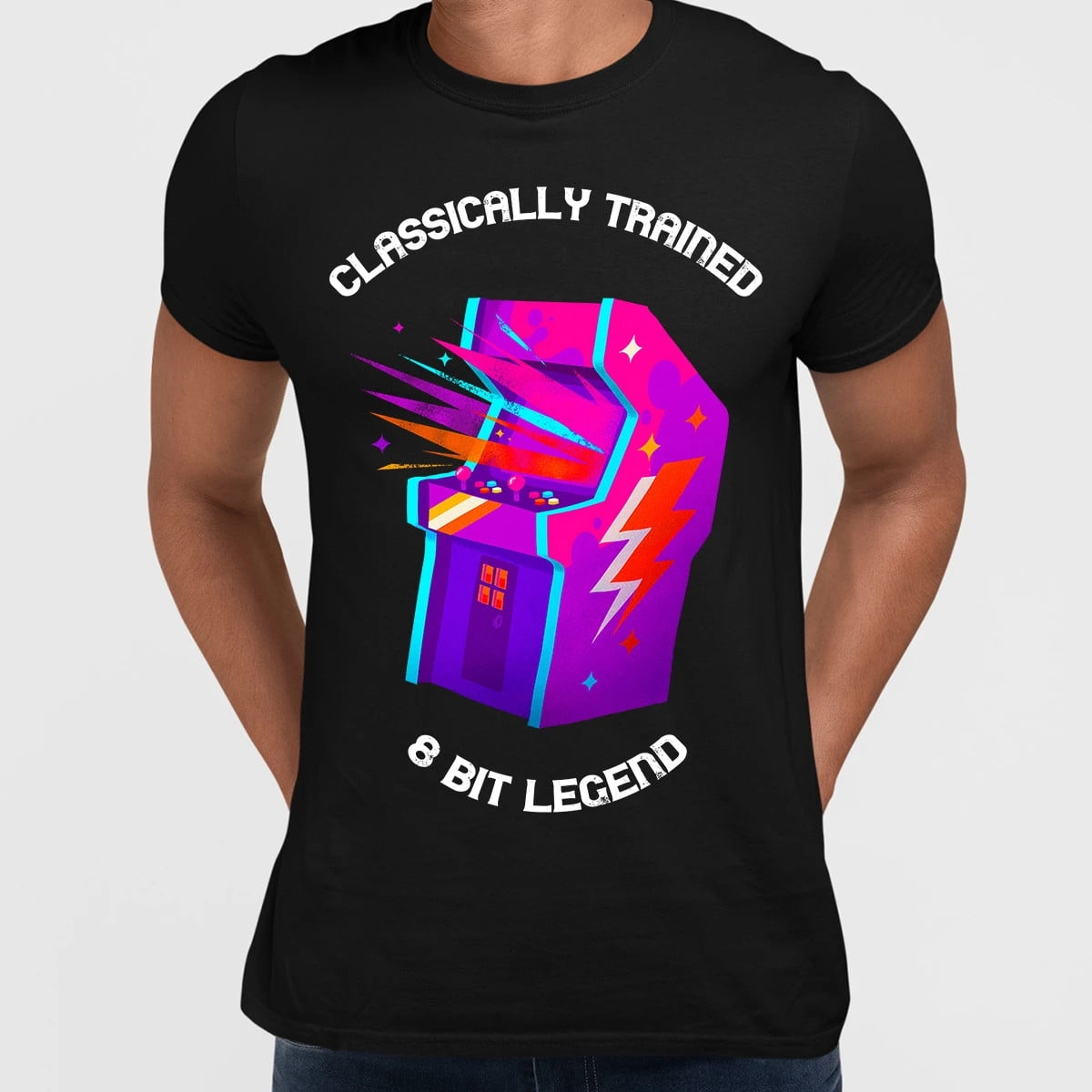 Classically Chained Retro Classically Trained 8 Bit Legend Old Fashioned Computer Gaming ...