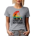 thumbnail image 1 of Retro Climber Dad Like a Regular Dad but Cooler, Father's Day, Heather Grey T-Shirt, Medium, 1 of 5
