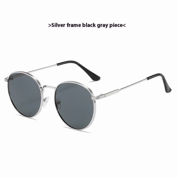 Retro Clip-On Sunglasses for Men and Women - Ellipse Design, Natural Pastoral Style - Ideal for Travel, Outdoor Sports, Driving