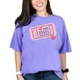 thumbnail image 1 of Retro Club Heart Break, Everything Will Be Fine, Valentine's Day Ticket Art, Violet Comfort Colors T-Shirt, Large, 1 of 1