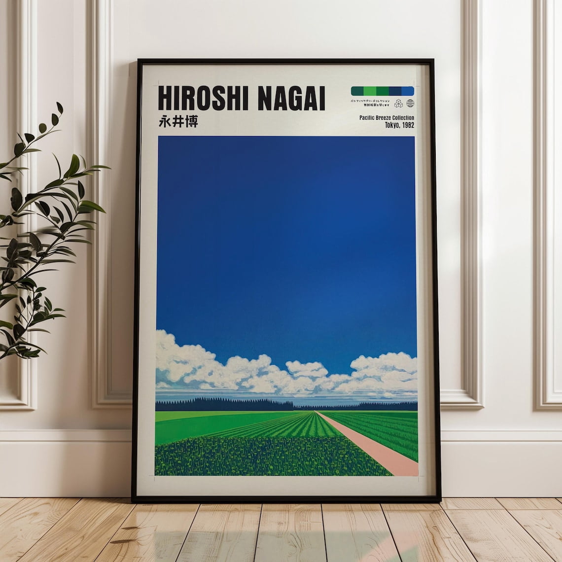 ★Vintage Poster！ シティライツブックストア ポスター(額付 Retro Coastal Japanese City Pop Landscape Poster - Walmart.com