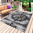 thumbnail image 1 of Retro Coastal Outdoor Rug 4x6 Ft, Non Slip Washable Area Rug, Nautical Ocean Summer Beach Compass Patio Rugs Carpet Runner, Large Floor Mat for Indoor/Outdoor Deck Porch Camping, 1 of 8