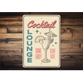 thumbnail image 1 of Retro Cocktail Bar Novelty Decor, Metal Wall Sign - 10x14 Inches, 1 of 4