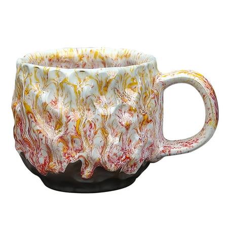 Retro Coffee Cup,Ceramic Mug Porcelain Cup 260ml 9oz-A-260ml