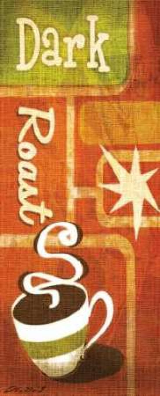 Retro Coffee I Canvas Art - Stacy Gamel (10 x 20)