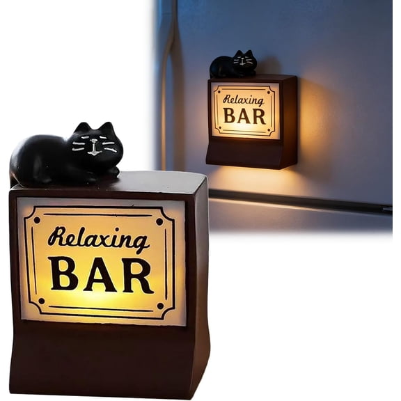 Retro Coffee Neon Sign Fridge Magnets with Ambiance Light, Mini Magnetic Coffee Shop Refrigerator Decor, Wall-Mount Lighted Vintage Shop & Bar Signs for Home Office CoffeeLovers(A)Q