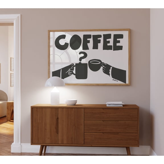 Retro Coffee Poster Kitchen Poster , Poster Print Only