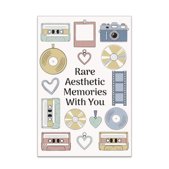 Retro Collage Art - Friends Room Decor - 13x19 Poster Print - Vintage Style