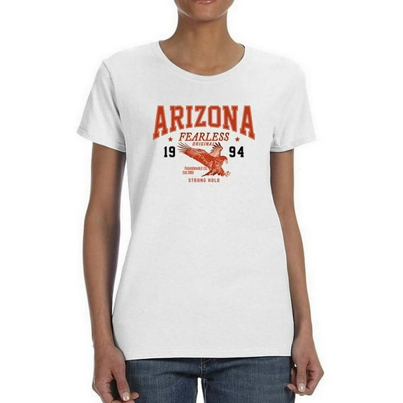 Retro College Arizona Eagle Shaped T-Shirt Women -Image by Shutterstock, Female Small