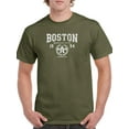 thumbnail image 1 of Retro College Boston Garland T-Shirt Men -Image by Shutterstock, Male Large, 1 of 4