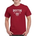 thumbnail image 1 of Retro College Boston Garland T-Shirt Men -Image by Shutterstock, Male Medium, 1 of 4