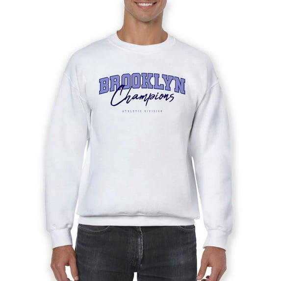 Retro College Brooklyn Sweatshirt Men -Image by Shutterstock, Male 3X-Large