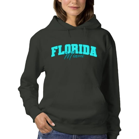 Retro College Florida Miami Hoodie Women -Image by Shutterstock, Female XX-Large