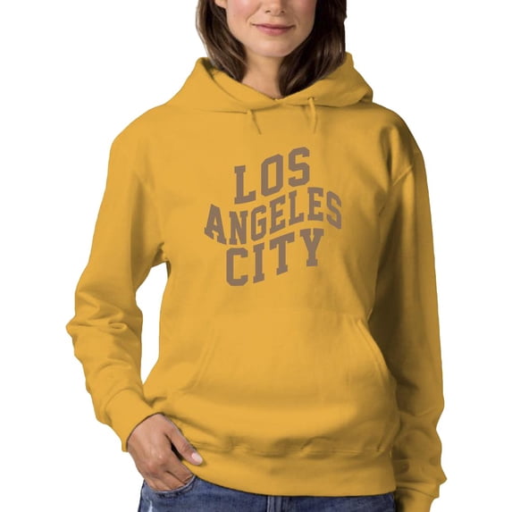 Retro College Los Angeles City. Hoodie Women -Image by Shutterstock, Female 5X-Large
