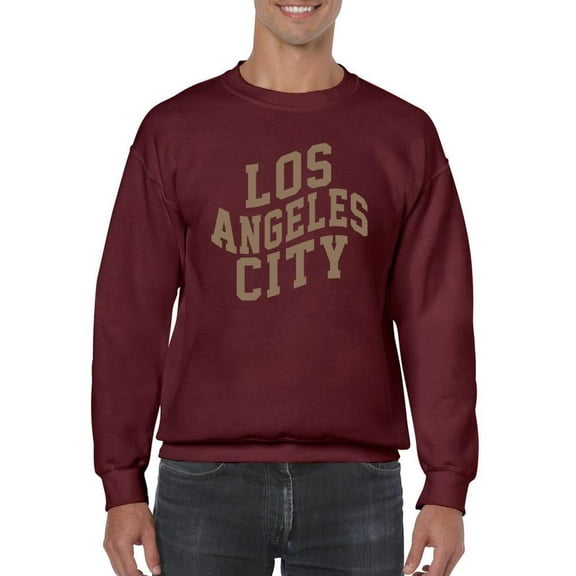Retro College Los Angeles City Sweatshirt Men -Image by Shutterstock, Male 5X-Large