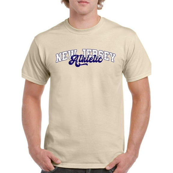Retro College New Jersey T-Shirt Men -Image by Shutterstock, Male 5X-Large