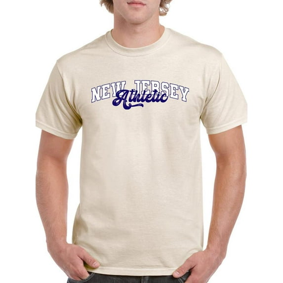 Retro College New Jersey T-Shirt Men -Image by Shutterstock, Male Medium