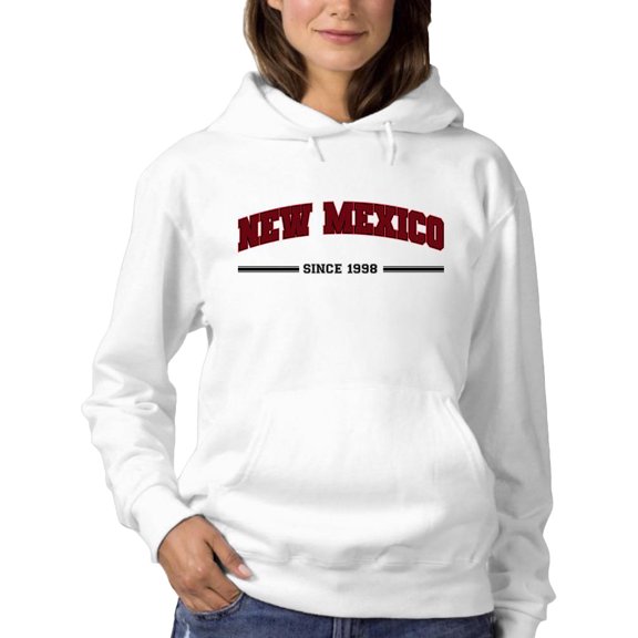 Retro College New Mexico Hoodie Women -Image by Shutterstock, Female 5X-Large