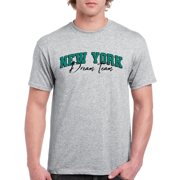 Retro College New York T-Shirt Men -Image by Shutterstock, Male x-Large