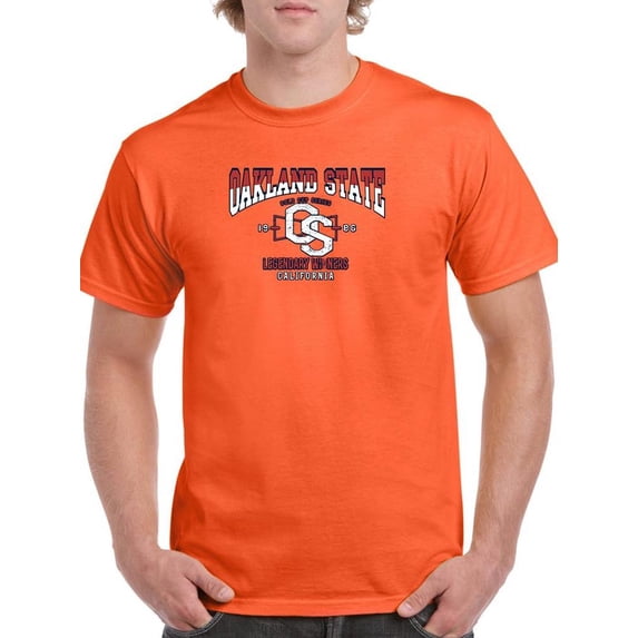 Retro College Oakland State T-Shirt Men -Image by Shutterstock, Male 4X-Large