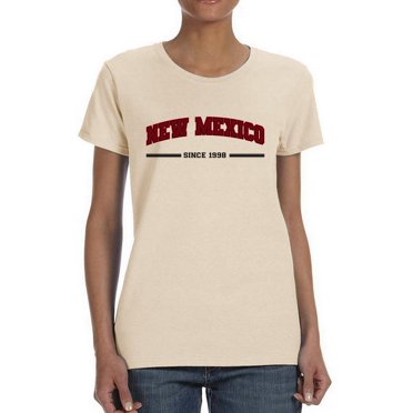 Retro College Style New Mexico T-Shirt Women -Image by Shutterstock, Female 3X-Large