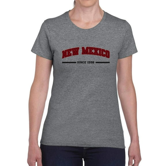 Retro College Style New Mexico T-Shirt Women -Image by Shutterstock, Female 5X-Large