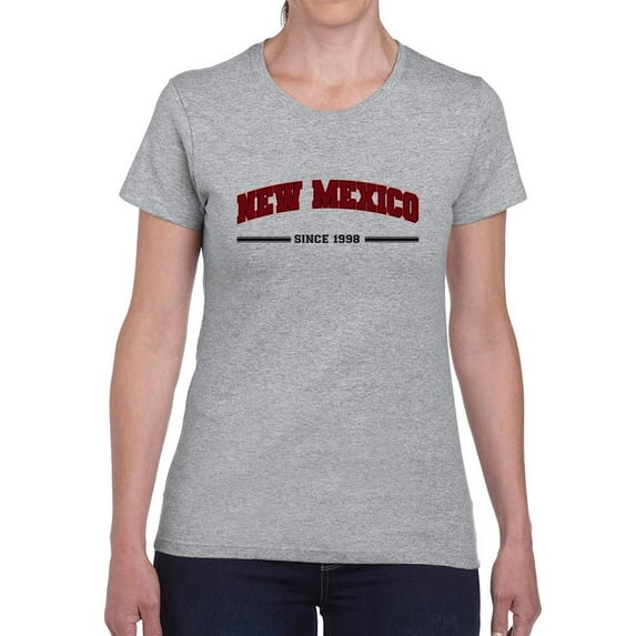 Retro College Style New Mexico T-Shirt Women -Image by Shutterstock, Female Small