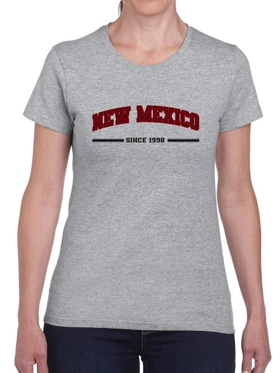 Retro College Style New Mexico T-Shirt Women -Image by Shutterstock, Female Small