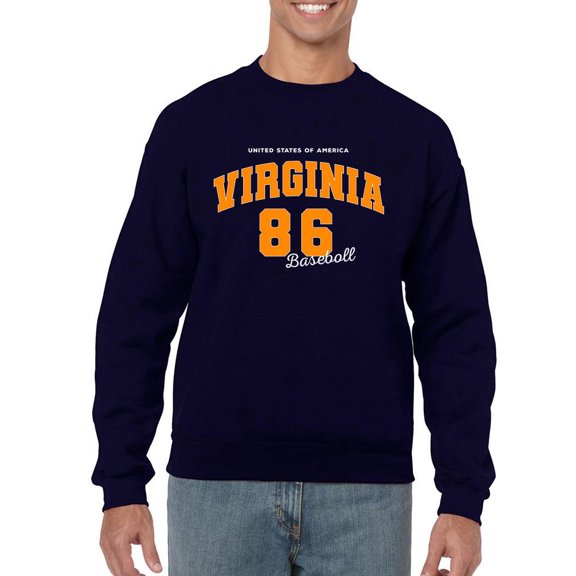 Retro College Virginia Sweatshirt Men -Image by Shutterstock, Male 4X-Large