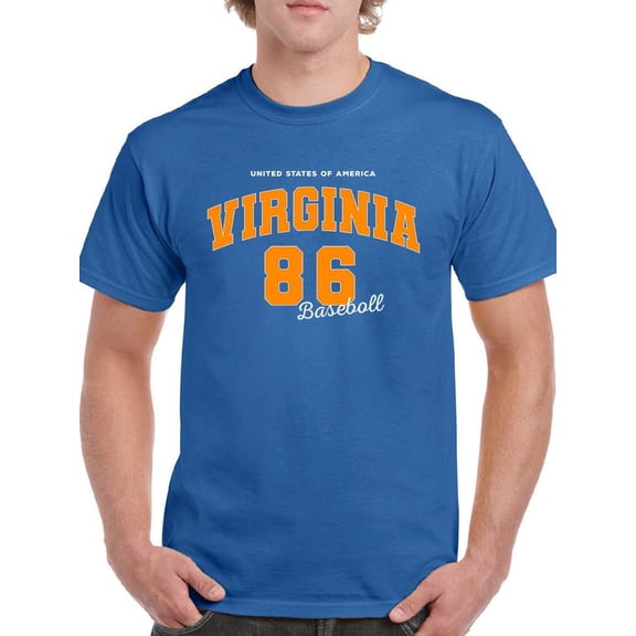 Retro College Virginia T-Shirt Men -Image by Shutterstock, Male x-Large