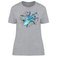 thumbnail image 1 of Retro Color Fly Graphic T-Shirt Women -Image by Shutterstock, Female Medium, 1 of 2