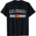 thumbnail image 1 of Retro Colorado Flag State Pride Unisex Graphic Cotton Tee, 1 of 6