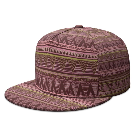Retro Colorful Flat Brim Hat - Adjustable Hip Hop Cap for Men & Women