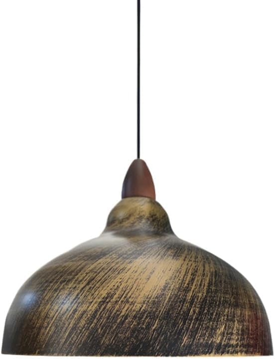 Retro Colorful Metal Pendant Light Fixture for Dining Room, Vintage Rustic Pendant Lighting for Kitchen Island, Industrial Style Pendant Lamp, Simple Farmhouse Pendant Light for Bedroom