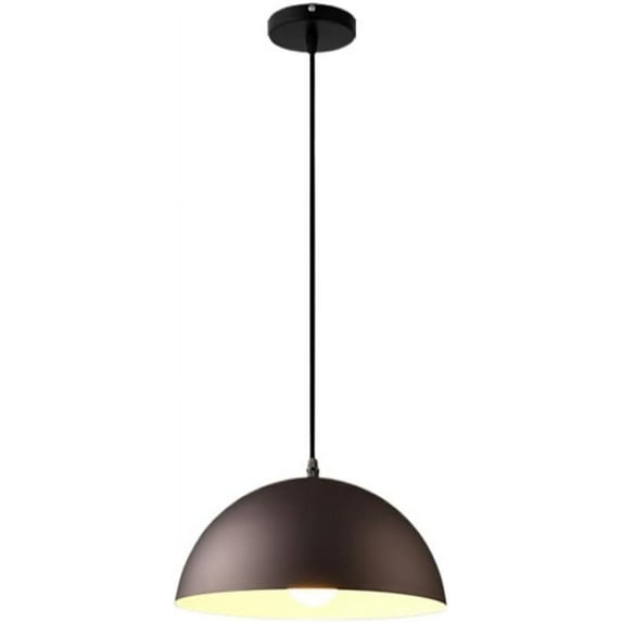 Retro Colorful Semicircle Metal Pendant Lighting for Dining Room, Minimalism Industrial Style Pendant Light Fixture, Modern Simple Pendant Lamp for Kitchen Island Garage Over Table