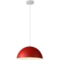 thumbnail image 1 of Retro Colorful Semicircle Metal Pendant Lighting for Dining Room, Minimalism Industrial Style Pendant Light Fixture, Modern Simple Pendant Lamp for Kitchen Island Garage Over Table, 1 of 7