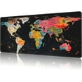 thumbnail image 1 of Retro Colorful World Map Gaming Mouse Pad,Large Non-Slip Thick Stitched Edge Mouse Mat for Home Office Gaming Keyboard Desk Pad (35.4 x 15.7 Inches), 1 of 6