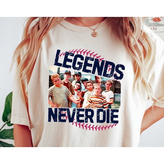 Retro Comfort 1990s Sandlot Legends Never Die Shirt Baseball TShirt Baseball Squad Crew Sh