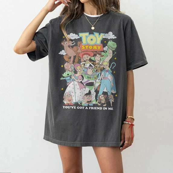 Retro Comfort Colors You've Got A Friend In Me Toy Story T-Shirt, Disney Pixar, Woody Buzz Toy Story Party 2025 Shirt
